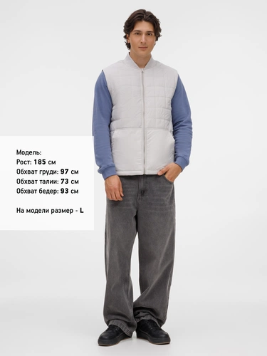 Жилет унисекс Warmbridge, светло-серый Жилет унисекс Warmbridge, светло-серый
