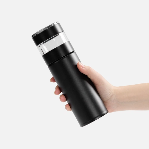 Смарт-бутылка с инфьюзером Thermory ver.2, черная Смарт-бутылка с инфьюзером Thermory ver.2, черная