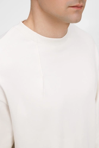 Свитшот унисекс Sinkopa, молочно-белый Свитшот унисекс Sinkopa, молочно-белый