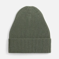 Шапка Catch Match без помпона, зеленая (полынь)