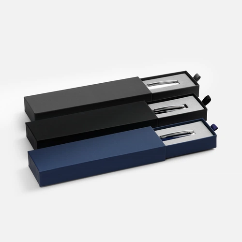 Ручка шариковая Letra Chrome в футляре, синяя Ручка шариковая Letra Chrome в футляре, синяя