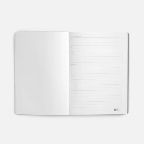 Ежедневник Nebraska Flex, недатированный, белый с серебристым Ежедневник Nebraska Flex, недатированный, белый с серебристым