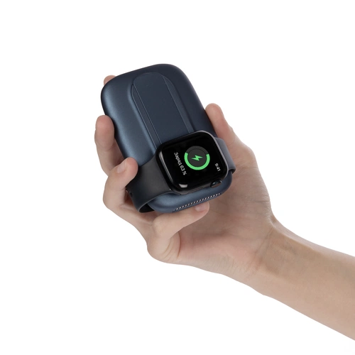 Универсальный магнитный аккумулятор Feel Motion, 5000 мАч, темно-синий Универсальный магнитный аккумулятор Feel Motion, 5000 мАч, темно-синий