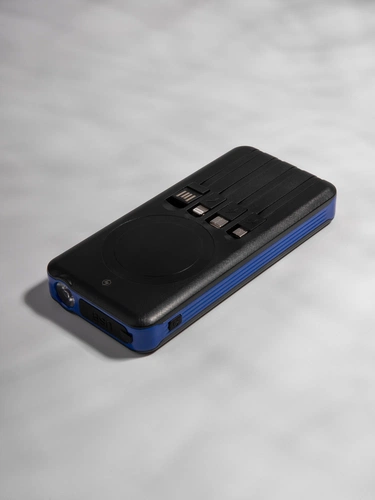 Аккумулятор с беспроводной зарядкой Holiday Maker Wireless, 10000 мАч, синий Аккумулятор с беспроводной зарядкой Holiday Maker Wireless, 10000 мАч, синий