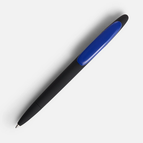 Ручка шариковая Prodir DS5 TRR-P Soft Touch, черная с синим Ручка шариковая Prodir DS5 TRR-P Soft Touch, черная с синим