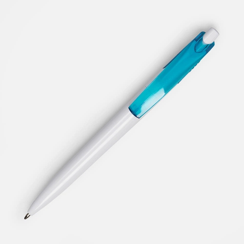 Ручка шариковая Bento, белая с голубым Ручка шариковая Bento, белая с голубым