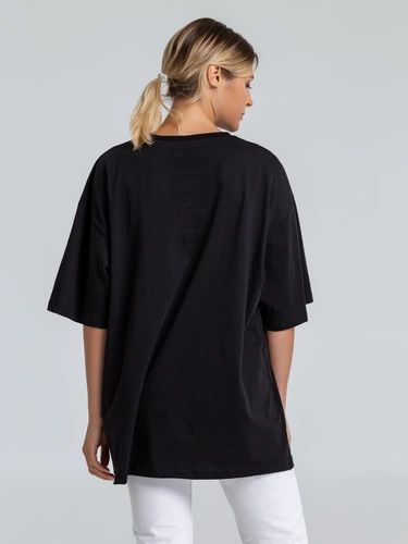 Футболка оверсайз «Чистая соль», черная Футболка оверсайз «Чистая соль», черная