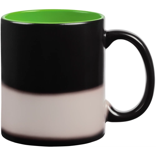 Кружка-хамелеон On Display, матовая, черная с зеленым Кружка-хамелеон On Display, матовая, черная с зеленым