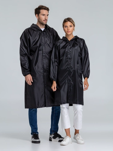 Дождевик унисекс Rainman Strong, черный Дождевик унисекс Rainman Strong, черный