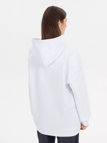 Худи оверсайз унисекс Outshine, белое Худи оверсайз унисекс Outshine, белое