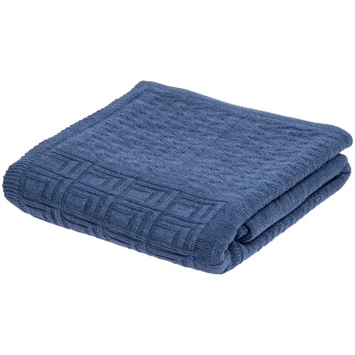 Плед Snippet, синий меланж (джинс) Плед Snippet, синий меланж (джинс)