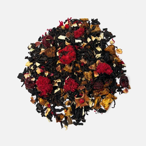 Чай «Сокочай», черный с соком ананаса с вишней, цветками и коркой граната и лемонграссом Чай «Сокочай», черный с соком ананаса с вишней, цветками и коркой граната и лемонграссом