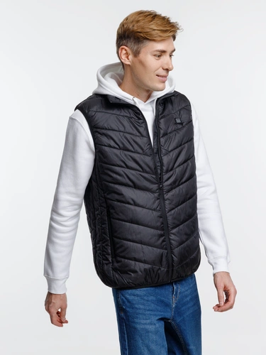 Жилет с подогревом Thermalli Valmorel, черный Жилет с подогревом Thermalli Valmorel, черный