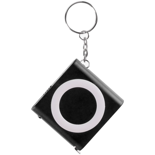 Брелок-фонарик с рулеткой Rule Tool, черный Брелок-фонарик с рулеткой Rule Tool, черный