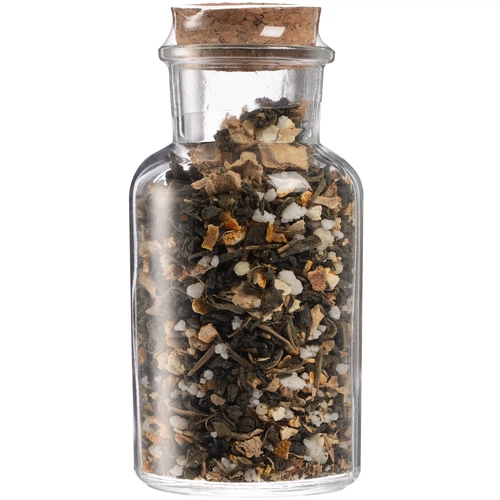 Чай «Сокочай», зеленый с соком имбиря, с кусочками имбиря, апельсина и медом Чай «Сокочай», зеленый с соком имбиря, с кусочками имбиря, апельсина и медом