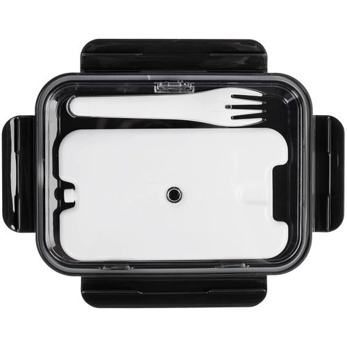 Ланчбокс Cibus с аккумулятором холода, белый с черным Ланчбокс Cibus с аккумулятором холода, белый с черным