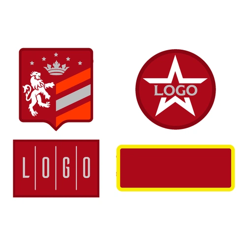 Шеврон из габардина Gabo M, красный Шеврон из габардина Gabo M, красный