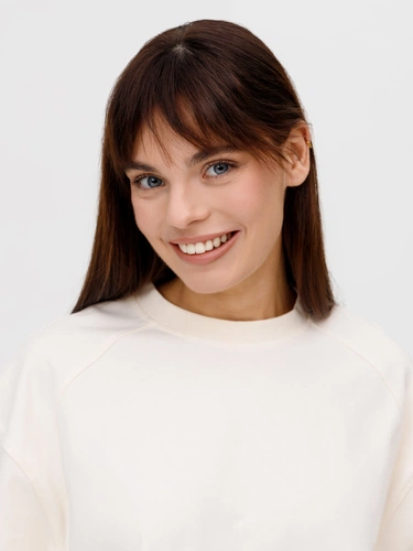 Футболка оверсайз унисекс Sideline, молочно-белая Футболка оверсайз унисекс Sideline, молочно-белая