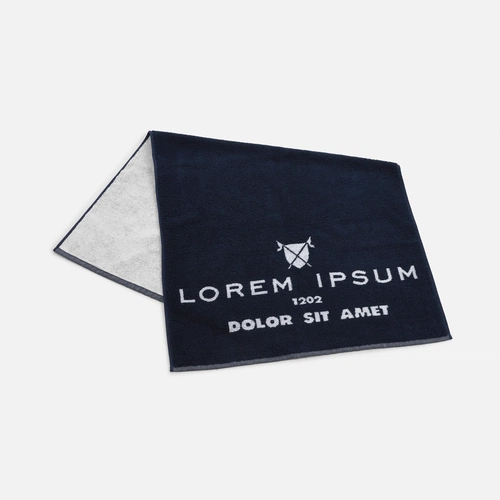 Полотенце на заказ Surpass с пестротканым логотипом, большое Полотенце на заказ Surpass с пестротканым логотипом, большое