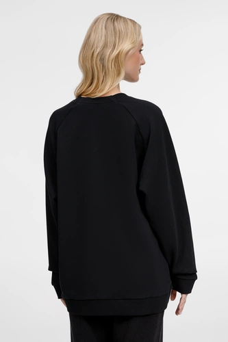 Свитшот унисекс Avenu, черный Свитшот унисекс Avenu, черный