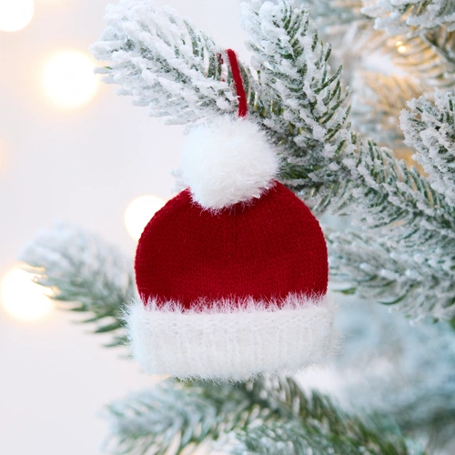 Подвеска на елку «Вьюжка», шапочка, красная Подвеска на елку «Вьюжка», шапочка, красная