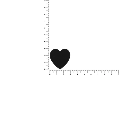 Джибитс из ПВХ «Сердце», черный Джибитс из ПВХ «Сердце», черный