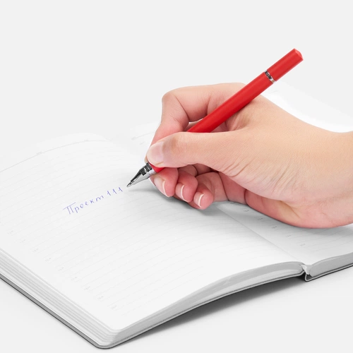 Ручка шариковая и вечный карандаш Diptych, ярко-красная Ручка шариковая и вечный карандаш Diptych, ярко-красная