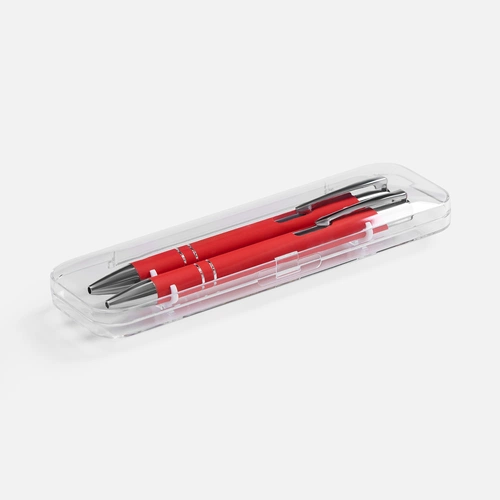 Набор из 2 ручек Keskus Soft Touch, красный Набор из 2 ручек Keskus Soft Touch, красный