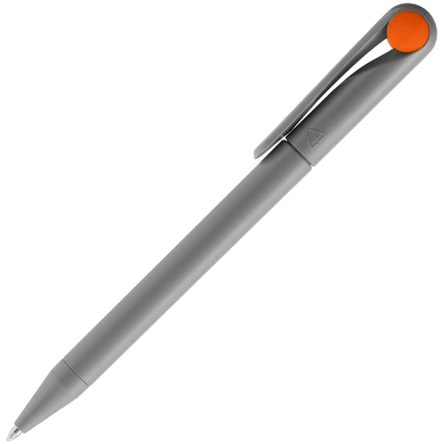 Ручка шариковая Prodir DS1 TMM Dot, серая с оранжевым Ручка шариковая Prodir DS1 TMM Dot, серая с оранжевым