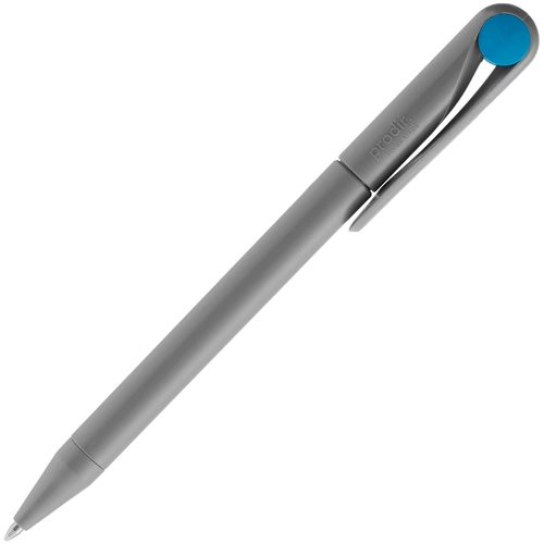 Ручка шариковая Prodir DS1 TMM Dot, серая с голубым Ручка шариковая Prodir DS1 TMM Dot, серая с голубым