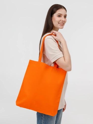 Холщовая сумка Strong 210, оранжевая Холщовая сумка Strong 210, оранжевая