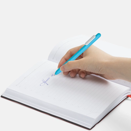 Ручка шариковая Swiper Soft Touch, голубая с белым Ручка шариковая Swiper Soft Touch, голубая с белым