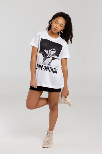 Футболка «Меламед. Jim Morrison», белая Футболка «Меламед. Jim Morrison», белая