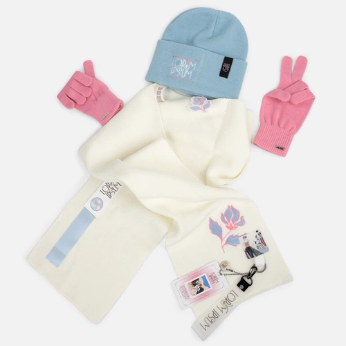 Сет Urban Flow, бело-голубой с нанесением и кастомизацией Сет Urban Flow, бело-голубой с нанесением и кастомизацией