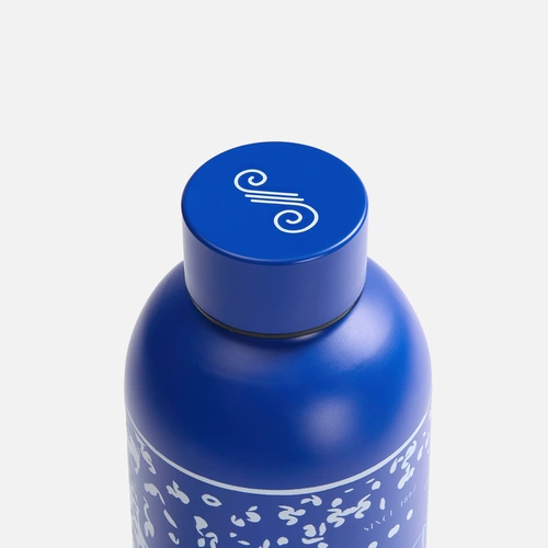 Термобутылка Glendale, синяя с нанесением Термобутылка Glendale, синяя с нанесением