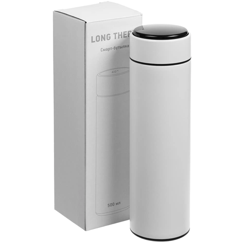 Смарт-бутылка с заменяемой батарейкой Long Therm, белая Смарт-бутылка с заменяемой батарейкой Long Therm, белая