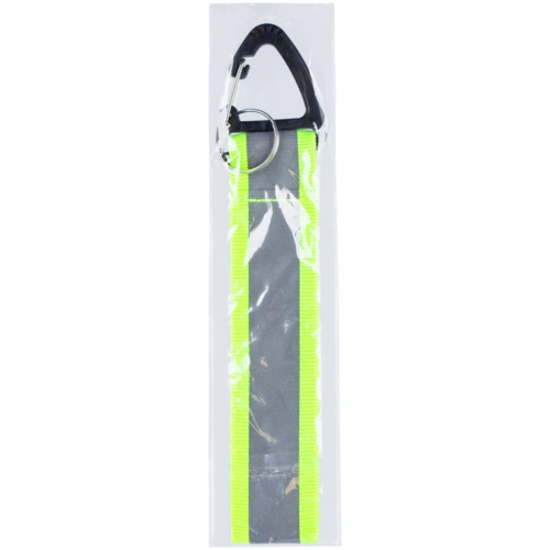 Светоотражающий брелок Flashline, серый с зеленым Светоотражающий брелок Flashline, серый с зеленым