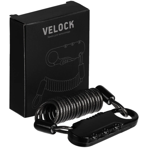 Кодовый замок для велосипеда Velock, черный Кодовый замок для велосипеда Velock, черный