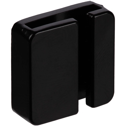 Квадратный шильдик на резинку Epoxi, черный Квадратный шильдик на резинку Epoxi, черный