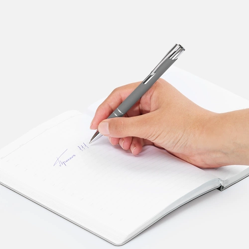 Ручка шариковая Keskus Soft Touch, серая Ручка шариковая Keskus Soft Touch, серая