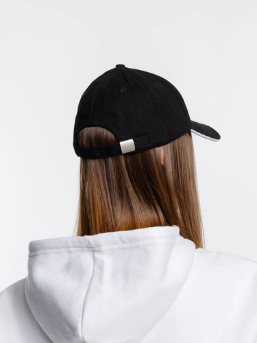 Бейсболка Spiker, черная с белым Бейсболка Spiker, черная с белым