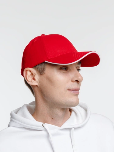 Бейсболка Spiker, красная с белым Бейсболка Spiker, красная с белым