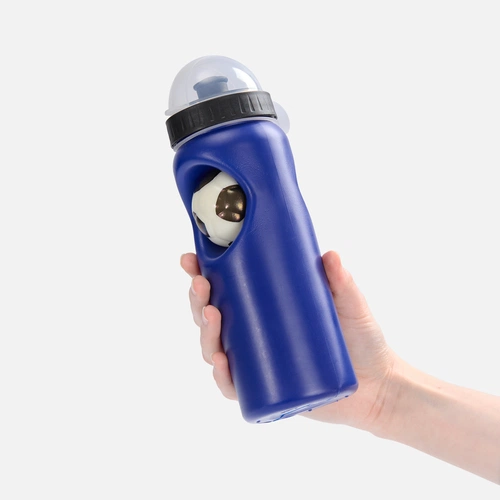 Бутылка с антистрессом Footballer, синяя Бутылка с антистрессом Footballer, синяя