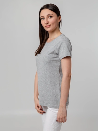 Футболка женская T-bolka Stretch Lady, серый меланж Футболка женская T-bolka Stretch Lady, серый меланж