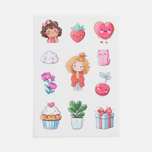 Стикерпак бумажный Thematik, для девочек Стикерпак бумажный Thematik, для девочек