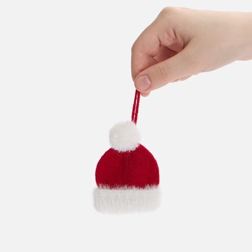 Подвеска на елку «Вьюжка», шапочка, красная Подвеска на елку «Вьюжка», шапочка, красная