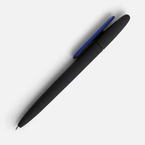 Ручка шариковая Prodir DS5 TRR-P Soft Touch, черная с синим Ручка шариковая Prodir DS5 TRR-P Soft Touch, черная с синим