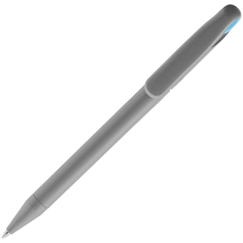 Ручка шариковая Prodir DS1 TMM Dot, серая с голубым Ручка шариковая Prodir DS1 TMM Dot, серая с голубым