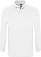 Рубашка поло мужская с длинным рукавом Winter II 210 белая
