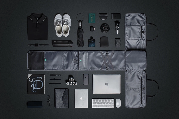 Дорожная сумка FlexPack Go, темно-серая Дорожная сумка FlexPack Go, темно-серая